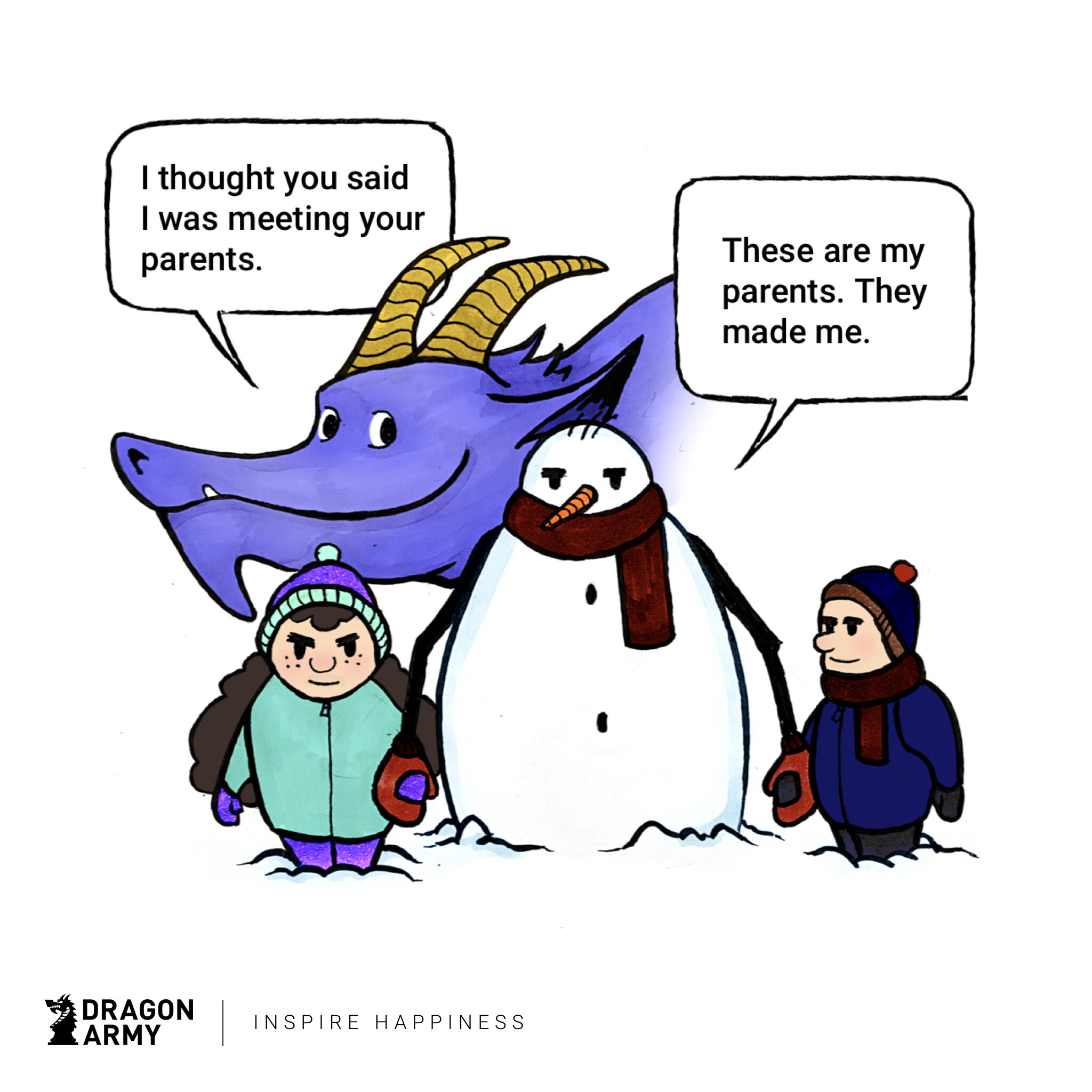 Dragon Army - Holiday Card - 01